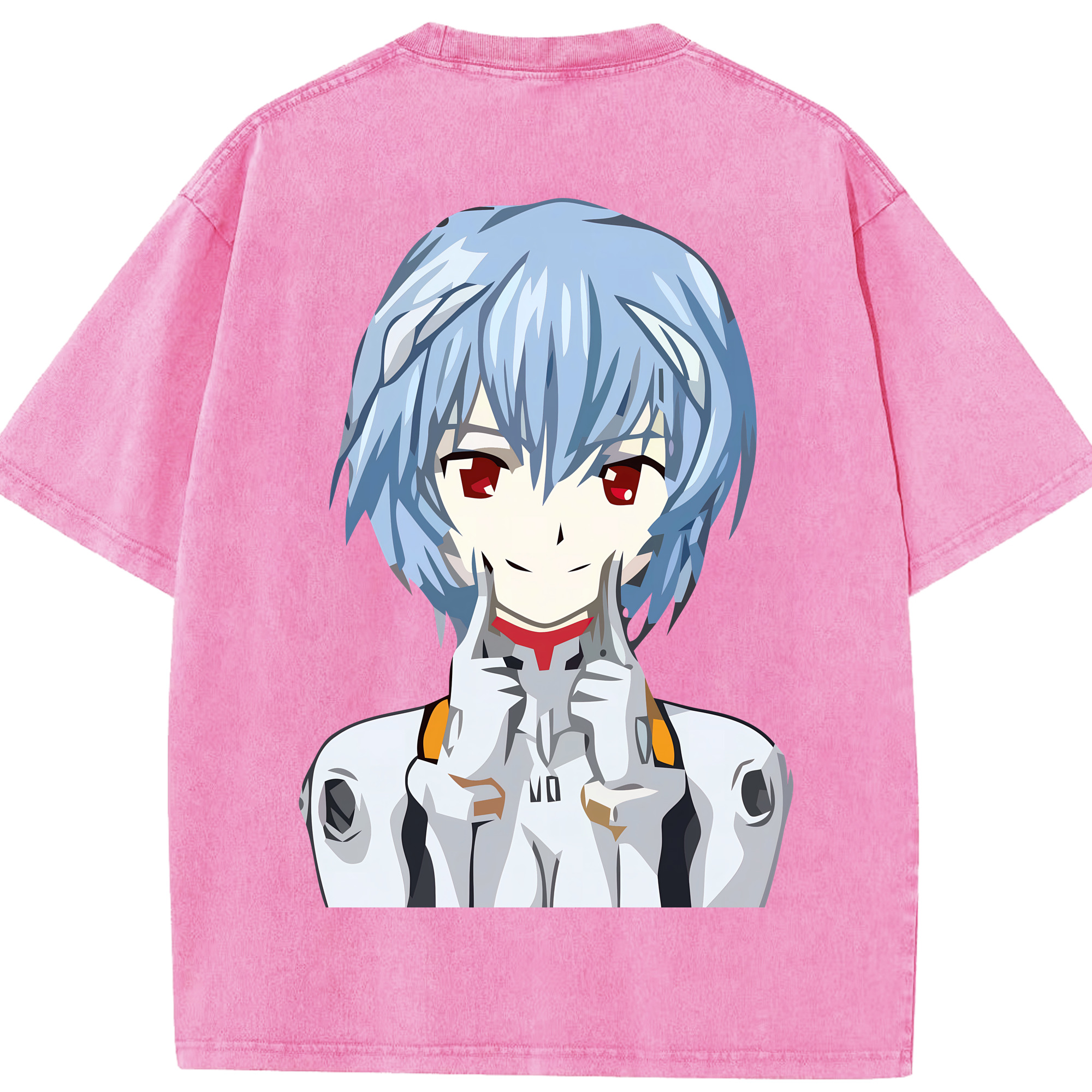 （画像用） EVA 新世紀エヴァンゲリオン 綿100% ヴィンテージ風 半袖Tシャツ（背面プリント）